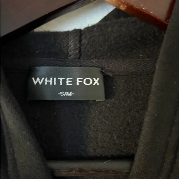 WHITE FOX 3 Offstage Hoodie Black Monochrome Size Small Medium - Picture 4 of 6